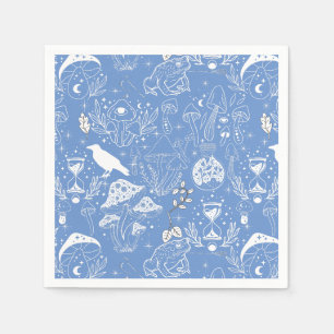Psychedelisches Pilzmuster 2D.BW.b Serviette