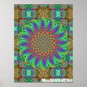 Psychedelisches Plakat des Farbentwurfs-7