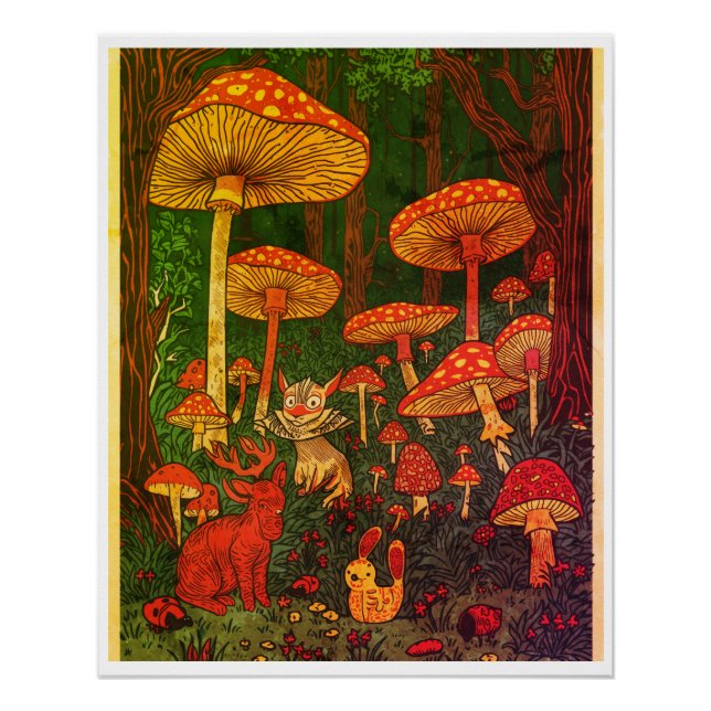 Psychedelisches Poster (Vorderseite)