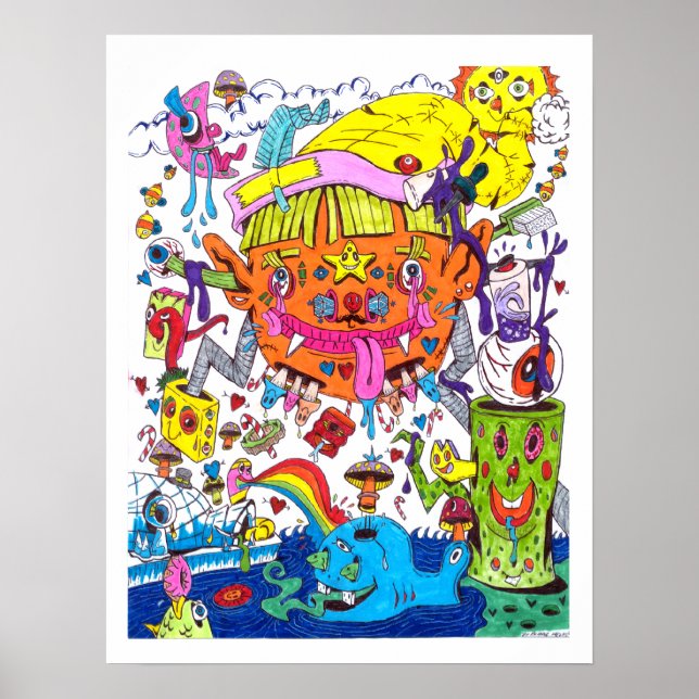 Psychedelisches Poster #1 (Vorne)