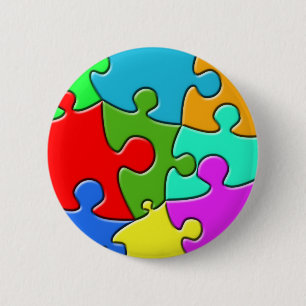 Psychedelisches Puzzlespiel Button