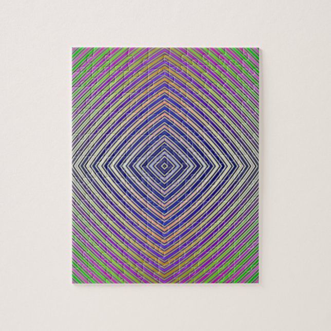 Psychedelisches Pyramidenpuzzle Puzzle (Vertikal)