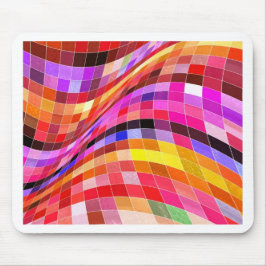 Psychedelisches Quadratmuster Mousepad