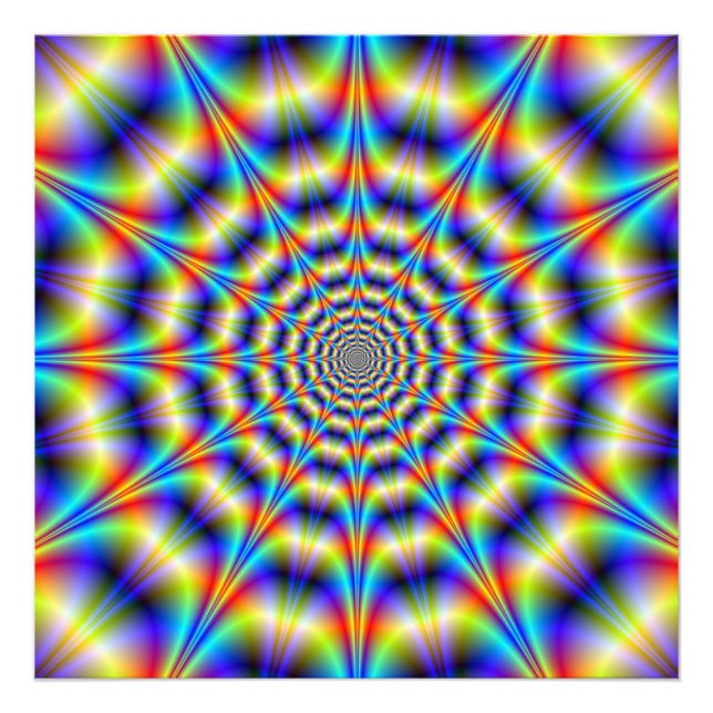 Psychedelisches Rad Fotodruck (Vorne)