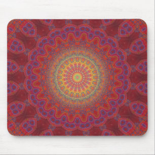 Psychedelisches Radialmuster: Mousepad