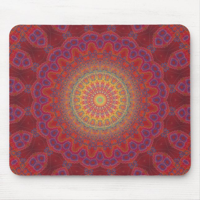 Psychedelisches Radialmuster: Mousepad (Vorne)