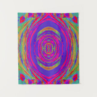 Psychedelisches Radialmuster Wandteppich