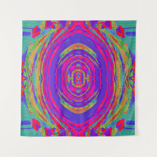 Psychedelisches Radialmuster Wandteppich