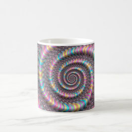 Psychedelisches Rainbow Unicorn Funky Nautilus Fra Kaffeetasse