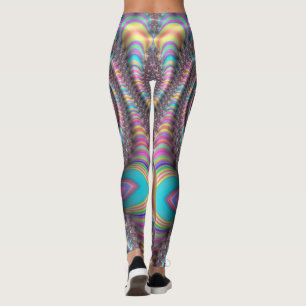 Psychedelisches Rainbow Unicorn Nautilus 3D-Frakta Leggings