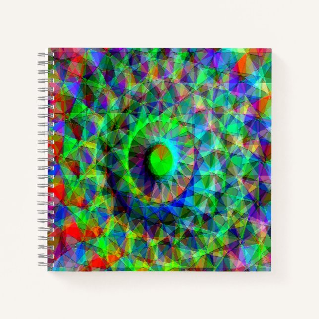 Psychedelisches Raumschiff...... Notizbuch (Vorderseite)