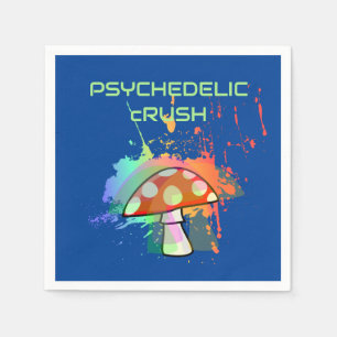 Psychedelisches Retro-Party wie es ist 1969! Serviette