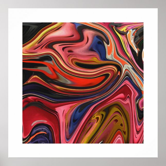 Psychedelisches Retro Poster (Vorne)