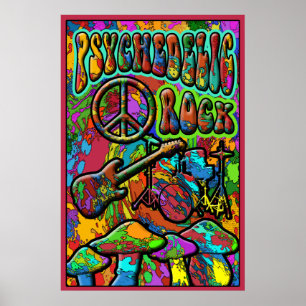 Psychedelisches Rock Poster