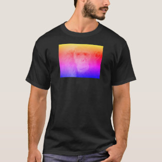 Psychedelisches Schimpanse-Shirt-schwarze Männer T-Shirt