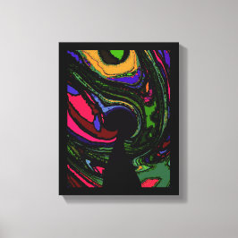 Psychedelisches Schlüsselloch ~ 24x18 / .75"dick Leinwanddruck