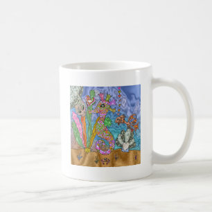 Psychedelisches Seepferd Meeresschildkröte Art Tasse