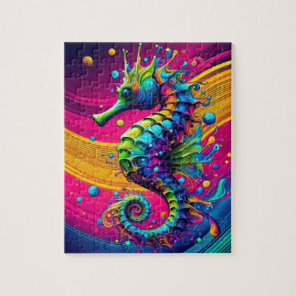 Psychedelisches Seepferdchen-Puzzle – Lebendige Oz Puzzle