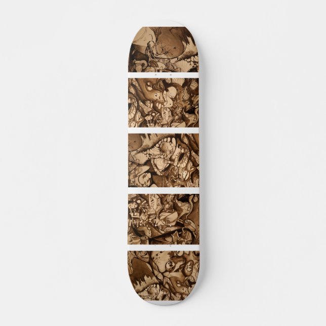 Psychedelisches Skateboard (Vorne)