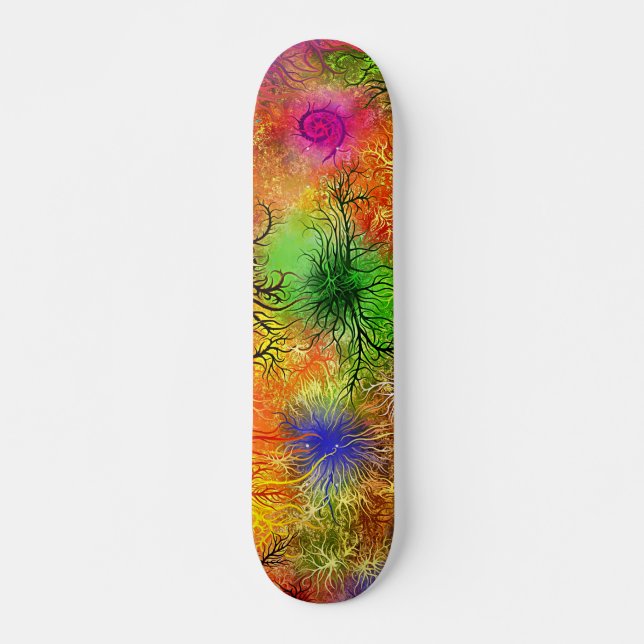 psychedelisches Skateboard (Vorne)