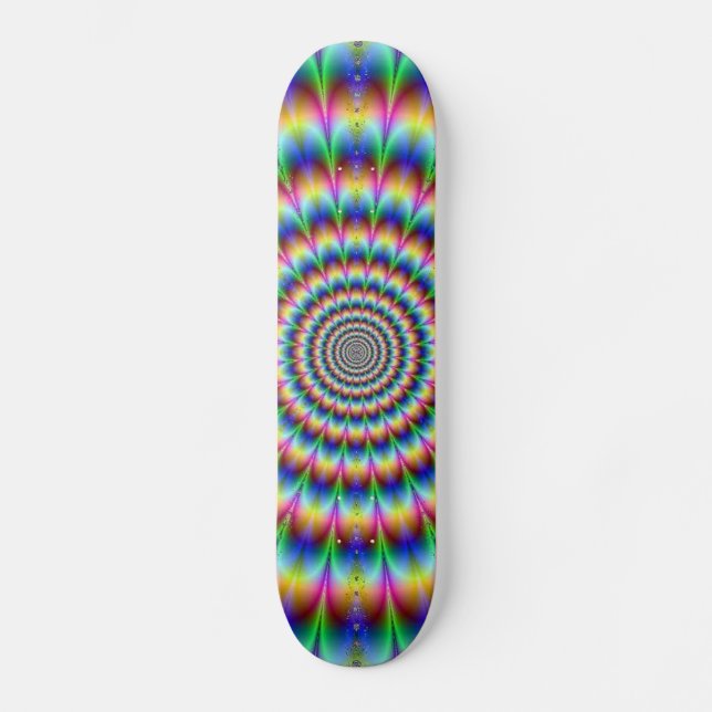 Psychedelisches Skateboard (Vorderseite)