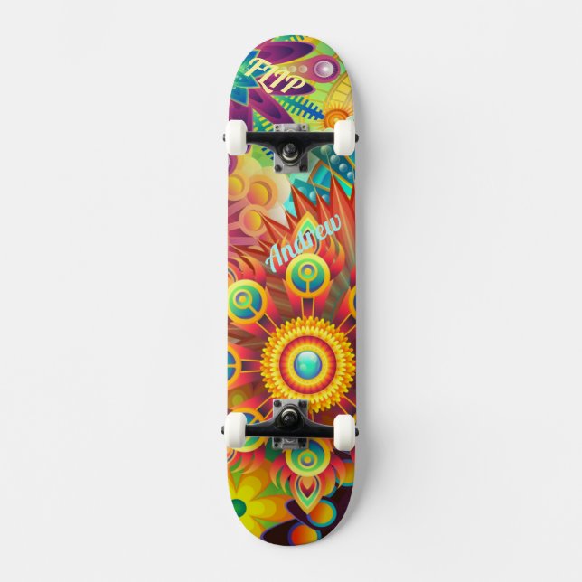 Psychedelisches Skateboard-Deck Skateboard (Vorderseite)