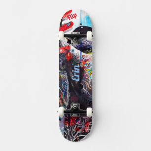 Psychedelisches Skateboard-Deck Skateboard
