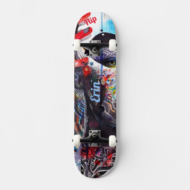 Psychedelisches Skateboard-Deck Skateboard (Vorderseite)