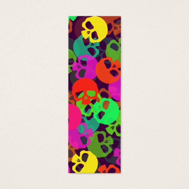 Psychedelisches Skulls-Lesezeichen (Vorderseite)