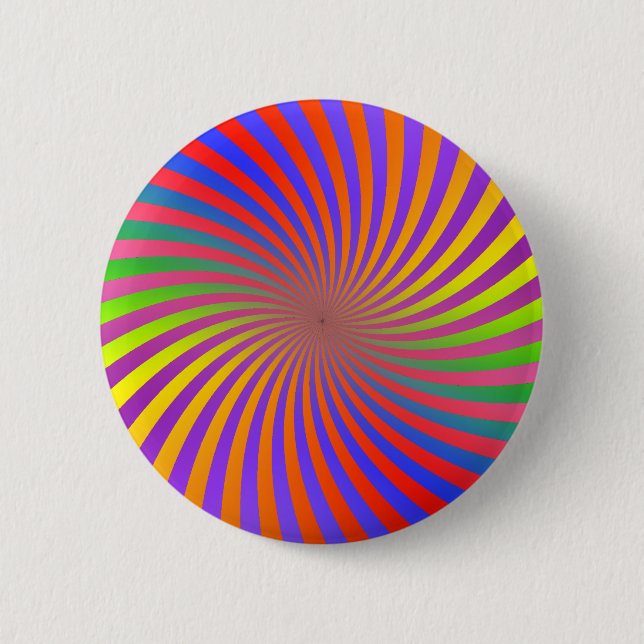 Psychedelisches Spiraldesign: Button (Vorderseite)