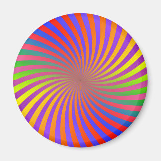 Psychedelisches Spiraldesign: Magnet