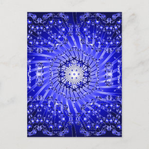 Psychedelisches Spiralmuster: Postkarte