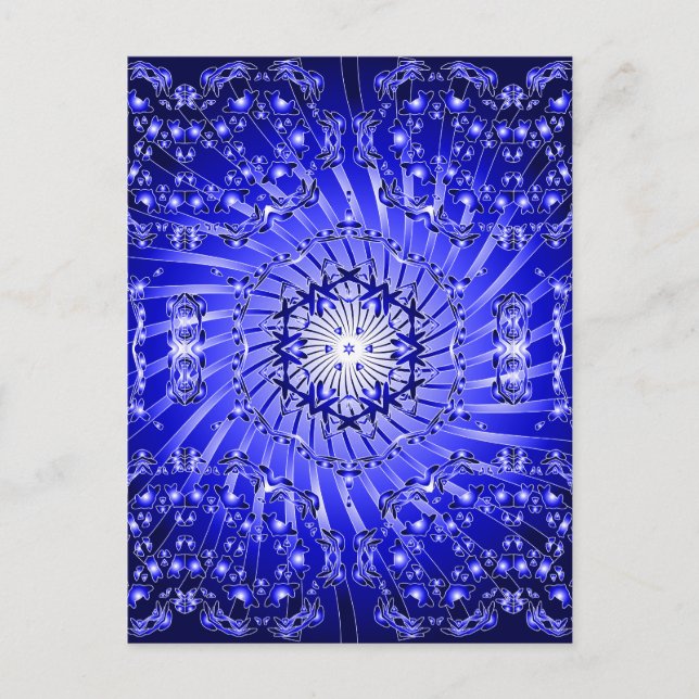 Psychedelisches Spiralmuster: Postkarte (Vorderseite)