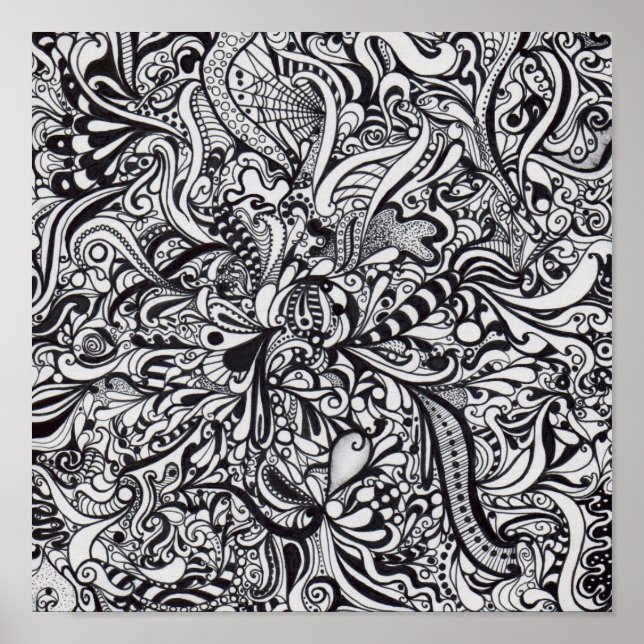 Psychedelisches Spitzposter Poster (Vorne)