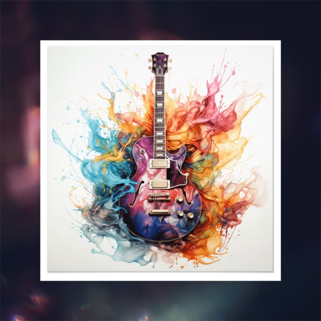 Psychedelisches Splashgitarren Foto Art #9 (Von Creator hochgeladen)
