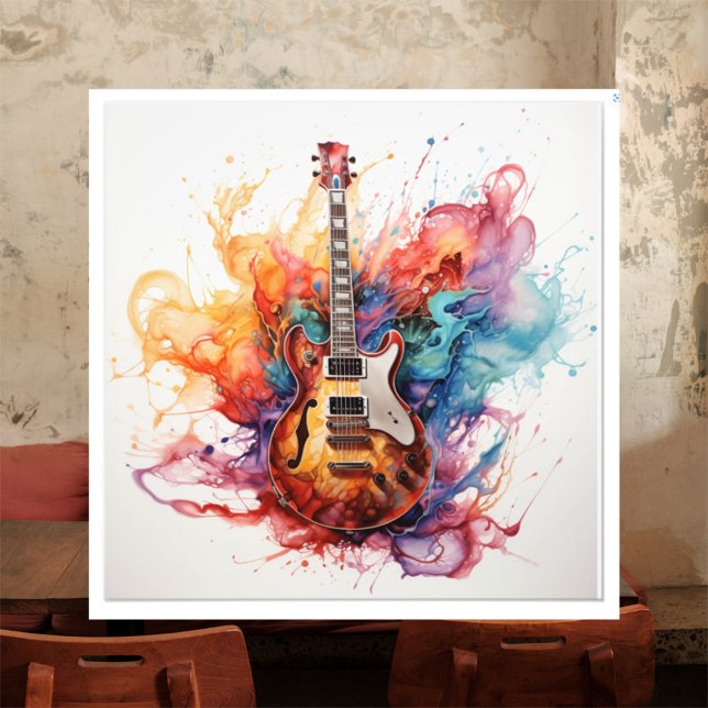 Psychedelisches Splashing Guitars Foto Art #10 (Von Creator hochgeladen)