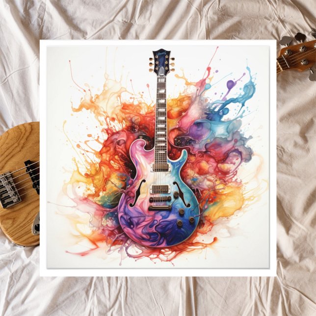Psychedelisches Splashing Guitars Foto Art #11 (Von Creator hochgeladen)