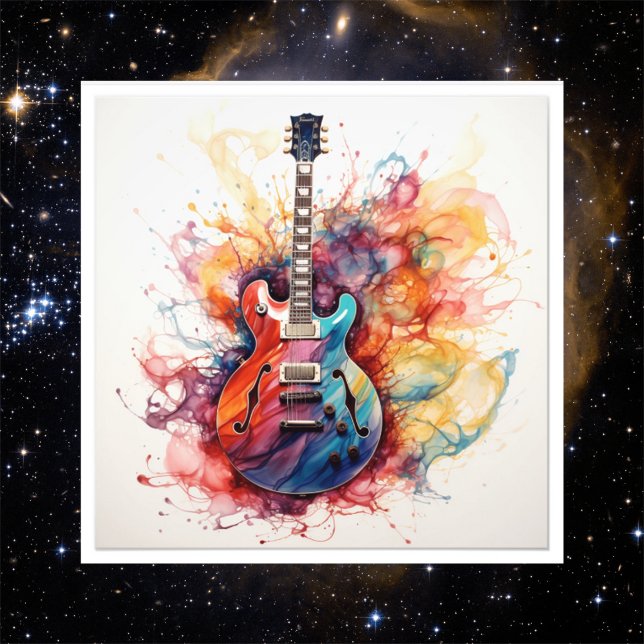 Psychedelisches Splashing Guitars Foto Art #12 (Von Creator hochgeladen)