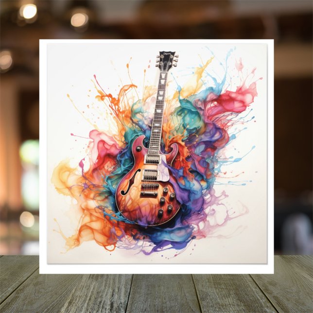 Psychedelisches Splashing Guitars Foto Art #14 (Von Creator hochgeladen)