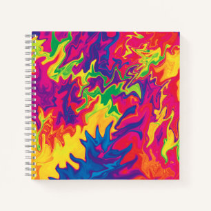 Psychedelisches Splashing...... Notizbuch