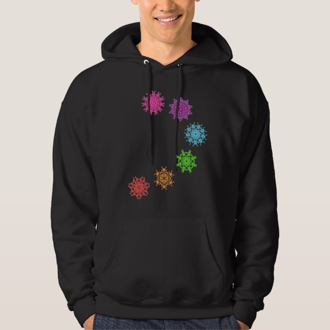Psychedelisches Sweatshirt chakras (Vorderseite)