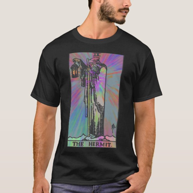 Psychedelisches Tarot - The Hermit T-Shirt (Vorderseite)