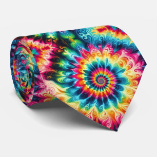 Psychedelisches Tie-Dye-Muster Krawatte