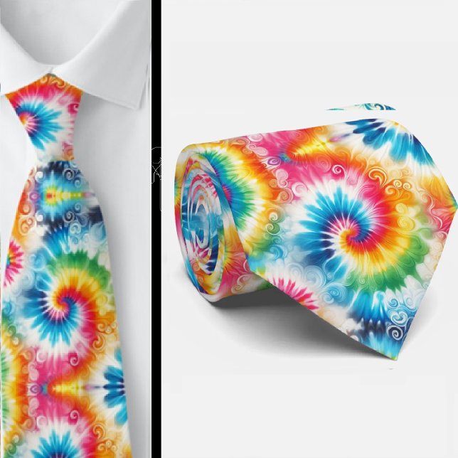 Psychedelisches Tie-Dye-Muster Krawatte (Von Creator hochgeladen)