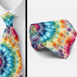Psychedelisches Tie-Dye-Muster Krawatte