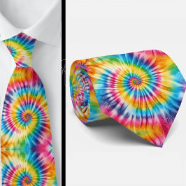 Psychedelisches Tie-Dye-Muster Krawatte