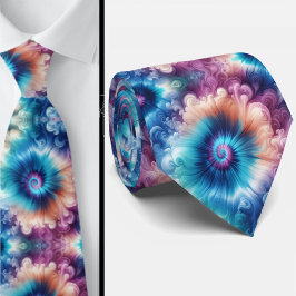 Psychedelisches Tie-Dye-Muster Krawatte