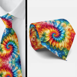 Psychedelisches Tie-Dye-Muster Krawatte