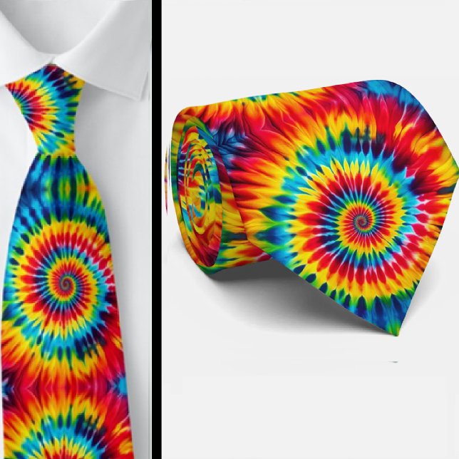 Psychedelisches Tie-Dye-Muster Krawatte (Von Creator hochgeladen)