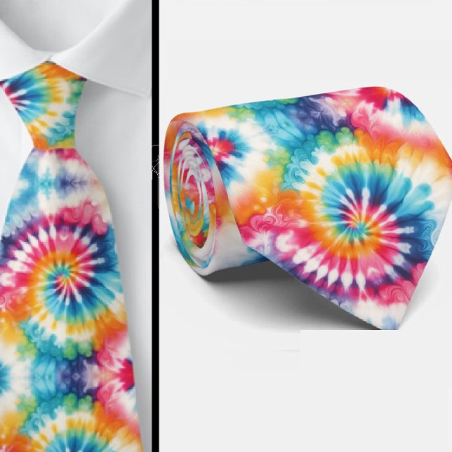 Psychedelisches Tie-Dye-Muster Krawatte (Von Creator hochgeladen)